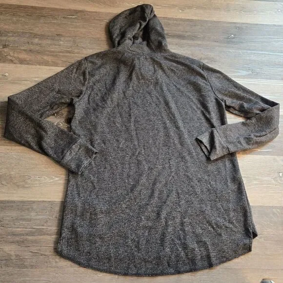 Ecko Unltd Hoodie Mens Med Gray Waffle Knit Pullover Logo Y2K Skate Hip Hop - Picture 2 of 7